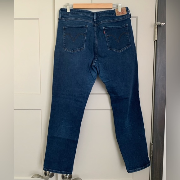 Levi's Mid Rise Skinny Jeans - Dark Blue - Picture 2 of 4